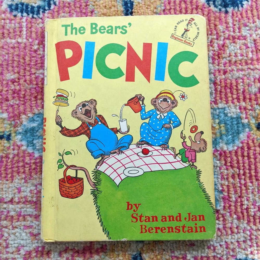 The Bears Picnic Jan & Stan Berenstain, Seuss Beginner Book Vintage Children's